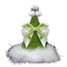 萊姆綠緞帶派對帽, 2個, 混色