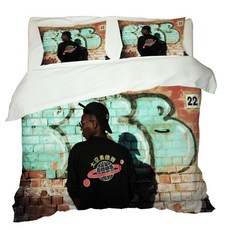 彩色印花被套枕套組 A_RD_142