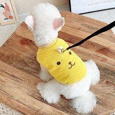 petit dog 寵物Chewy燈芯絨背心 DWV018, 黃色