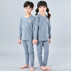 Kids Line 兒童V領ST 40支棉質彈性長袖居家服上下套裝