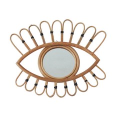 北歐風藤編眼睛造型鏡, 單一顏色