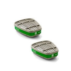 3M 氨/甲氨氣體用濾毒罐, 2入