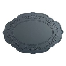 POSIELLA 矽膠防水餐桌墊, 深灰色, 長寬(430 x 300 mm) / 厚度(2mm)