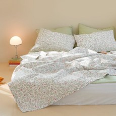 ARPEGGIO BASIC 櫻桃印花寢具組, 綠色