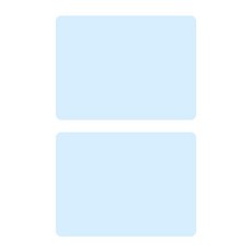 Beloveds多用途廚房餐桌餐桌辦公桌矽膠墊2p, 40 x 30cm, 淺藍