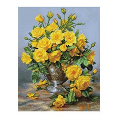 I LOVE PAINTING DIY鑽石畫組 黃玫瑰款, 混色