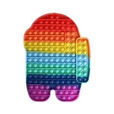 特大號彩虹泡泡玩具鑰匙鏈大號 30 厘米 HG-112-2, 魚販