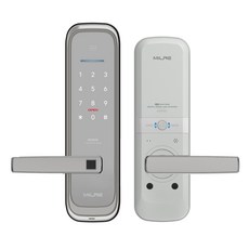 밀레시스텍 무타공 지문인식 스마트 도어락 ME-M58F, ME-M58F(ChampagneWhite), 방문설치