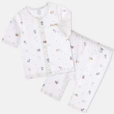 Organic Boom 兒童杯兔夏季七分袖家居服上衣+下著套組