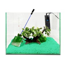 Rora Pet 35苗條的側電影漁夫套組, 翡翠薄荷（地坪材料），隨機發貨（水草）