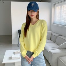 VAN AKE 女款下擺開衩刺繡針織毛衣