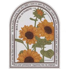 向日葵門廊線圈墊 80 x 120cm, 1個, 02 拱形向日葵B