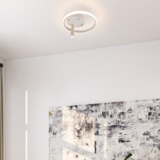 hit LIGHTING LED Negro 玄關陽臺吸頂燈 20W E31041WH, 白色 + 暖白光