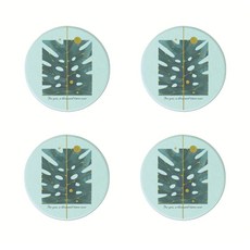 러블리 심플 규조토 코스터 B40 4p, 타입 10, 4개