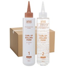 아모스 컬 업 롤링 펌 1제 150ml x 60p + 2제 150ml x 60p, 1세트