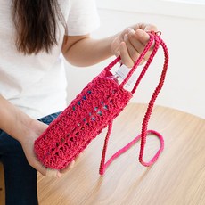 Knit Love 瓶套編織DIY套組, 1套, 1827 紅色(織線)