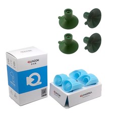 SamAqua QUACOK 海綿過濾器出水口 藍色夜光 + 吸盤 4p 套組, 1套