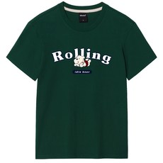 옥스타 롤링 곰돌이 통기성 반팔 티셔츠