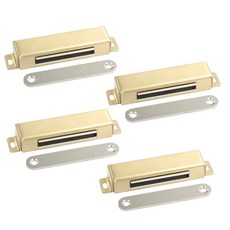Choice Hardware 不鏽鋼磁吸門扣 金色, 4套