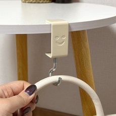 모나코올리브 테이블 핏 책상 가방걸이 후크, 1개, 화이트