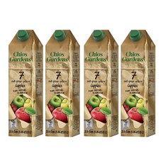 Chios Gardens 蘋果汁, 4個, 1L