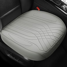 River Fox 車用坐墊 豪華全包覆打孔皮革坐墊 2025年款 中型, 迷霧灰, 1個