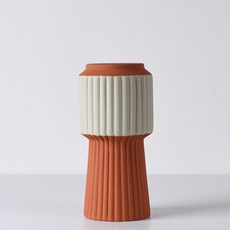 JHCompany 北歐彩色褶皺花瓶, 橘色