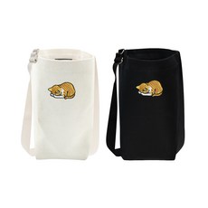 okstar 隨行杯袋 斜背款 愛睏起司貓 2件組