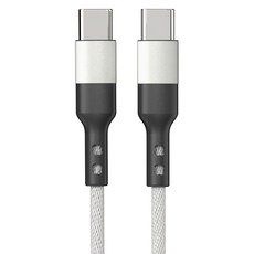 구스페리 C타입 to C타입 단선방지 고속충전케이블 60W, 1m, 화이트, 1개