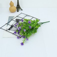 Sonio 尤加利玫瑰人造花裝飾花朵, 03 紫色, 1個