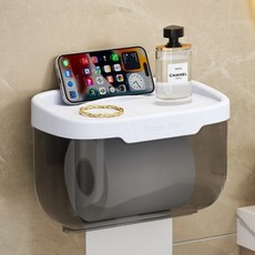PEONIST 風格浴室衛生紙架, 灰色, 1個