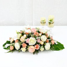 Garden in the City 裝飾用仿真玫瑰花, 粉色奶油