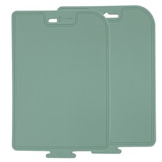 矽膠中大砧板 2入, 深綠色