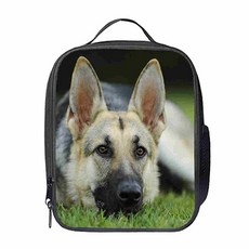 獨特小狗設計保溫保冷托特斜背包便當袋, 22, 1個