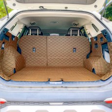 모트라이너 자동차 트렁크 풀커버 세트, 제네시스 GV80(페이스리프트 / 신형)6인승, 브라운