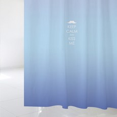 北歐風格浴簾+塑膠掛鉤 12入+窗簾桿, sc912