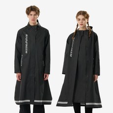 레인프림 동네형 레인프림 오토바이 방수 라이더 판초우의, 블랙