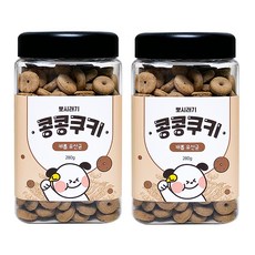 뽀시래기 강아지 콩콩쿠키, 캐롭 유산균, 280g, 2개