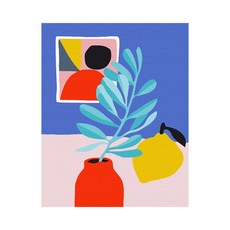 Play about 檸檬和花瓶 DIY 傑作繪畫套組 40 x 50cm, 混色
