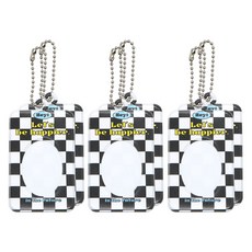 Pinkfoot 證件卡套鑰匙圈 6入, 棋盤格紋款