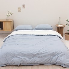 CHOUETTROOM 飯店風高密度60支棉四季被, 天藍色
