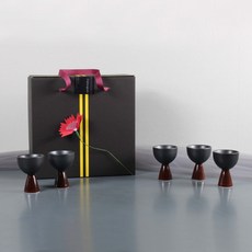 月鹽紅酒握把酒杯, 50ml, 5個