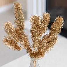 플라워트리 조화 장식 소품 데코 스모키리프부쉬 37cm, 골드, 1개