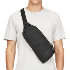 pacsafe Vibe 單肩包, 曜石黑