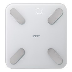 인핏 스마트 블루투스 앱 연동 밸런스 체지방 체중계, MF-1025B, 혼합색상, 1개