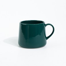 비비드 글로우 머그컵 340ml, 딥그린, 1개