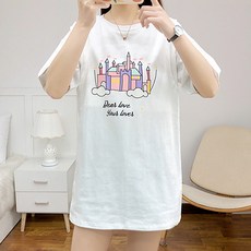短袖哺乳印花上衣