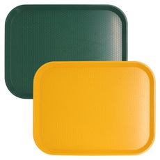 나인 컬러 쟁반, 그린, 머스타드, 2개