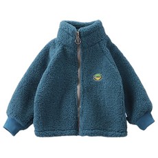 조이멀티 아동용 하이넥 뽀글 후리스 집업 점퍼