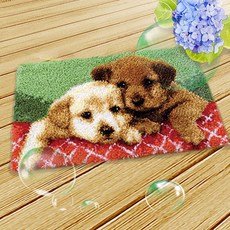 狗狗和毛球刺繡技能 ZD-55, 混色, 1個